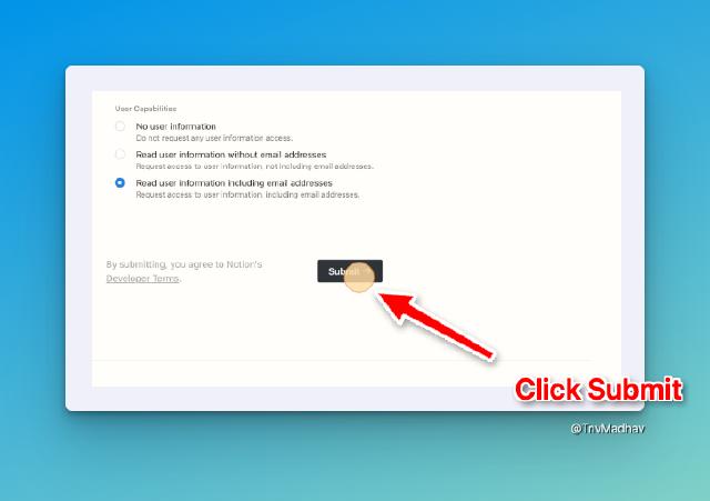 Create notion integration secret token