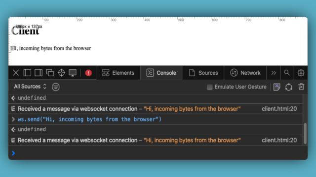 Hi, incoming bytes from the browser