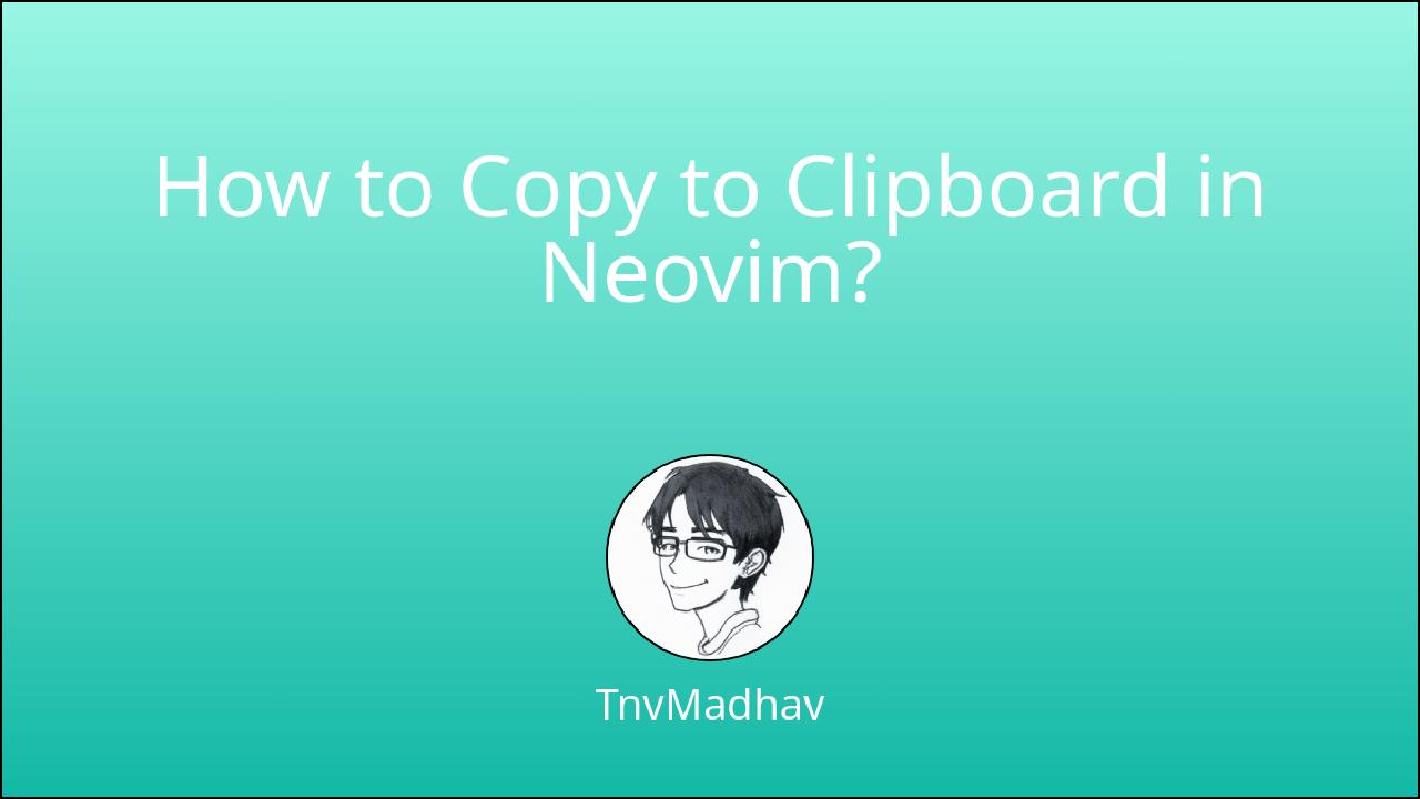 In this tutorial, you'll learn to copy selected content to clipboard in Neovim. I'll also teach how you can configure your Neovim configuration to do it using 🔥 hotkeys for better developer productivity