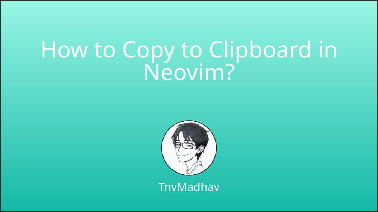 In this tutorial, you'll learn to copy selected content to clipboard in Neovim. I'll also teach how you can configure your Neovim configuration to do it using 🔥 hotkeys for better developer productivity