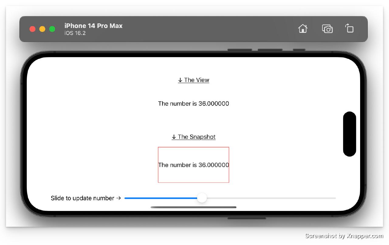A screenshot of code-snippet to use ImageRendere in SwiftUI in iOS