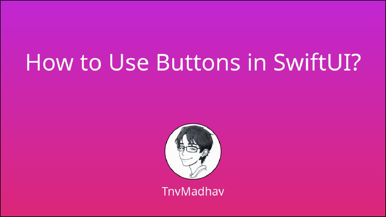 A screenshot of a simple button implementation in SwiftUI