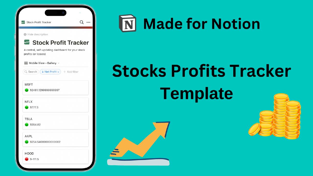 Notion Stocks Profits Tracker