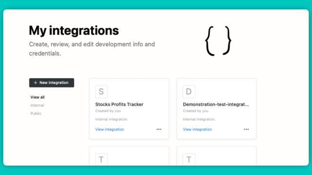 Creating Notion Integration